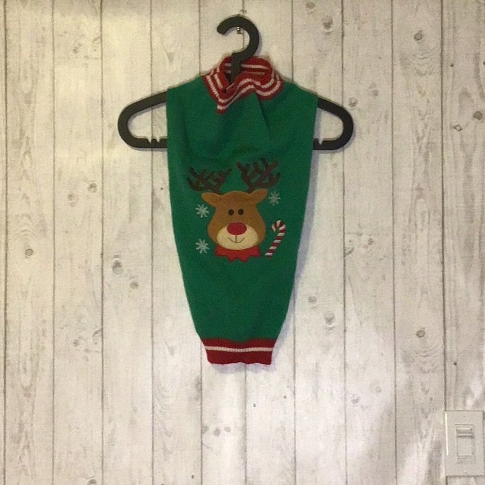 Dog Embroidered Christmas Sweater